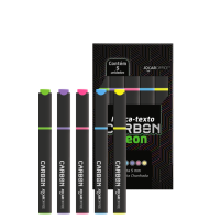 MARCA TEXTO CARBON NEON C/5 CORES 94111